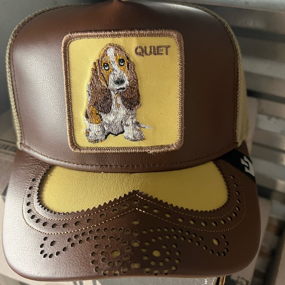 Brown and Yellow Dog Hat